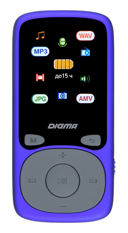 Digitálny prehrávač Digma B4 8 Gb Blue