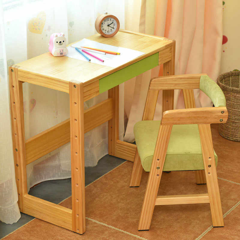 mesa de madera para niños