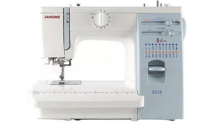 Máquina de costura Janome 5519: foto, revisão