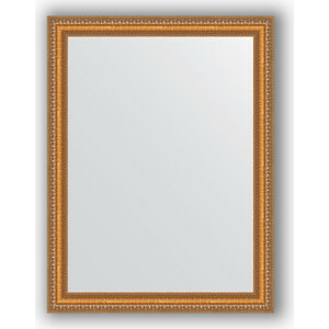 Miroir dans un cadre baguette Evoform Definite 65x85 cm, perles or sur bronze 60 mm (BY 3170)