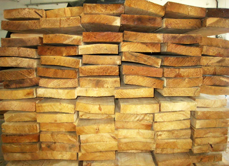 The point is not only that damp wood rots faster, but also that it deforms over time in the process of natural drying.