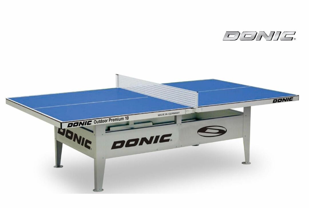 Vandalizme dayanıklı tenis masası Donic Outdoor Premium 10 mavi