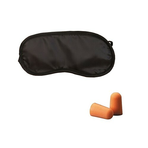 Máscara de dormir para viagem / Tampões de ouvido para viagem Acessório para bagagem de poliéster 188 cm
