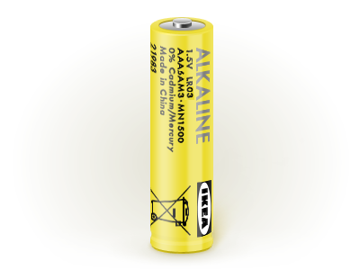 Alkaline battery R03
