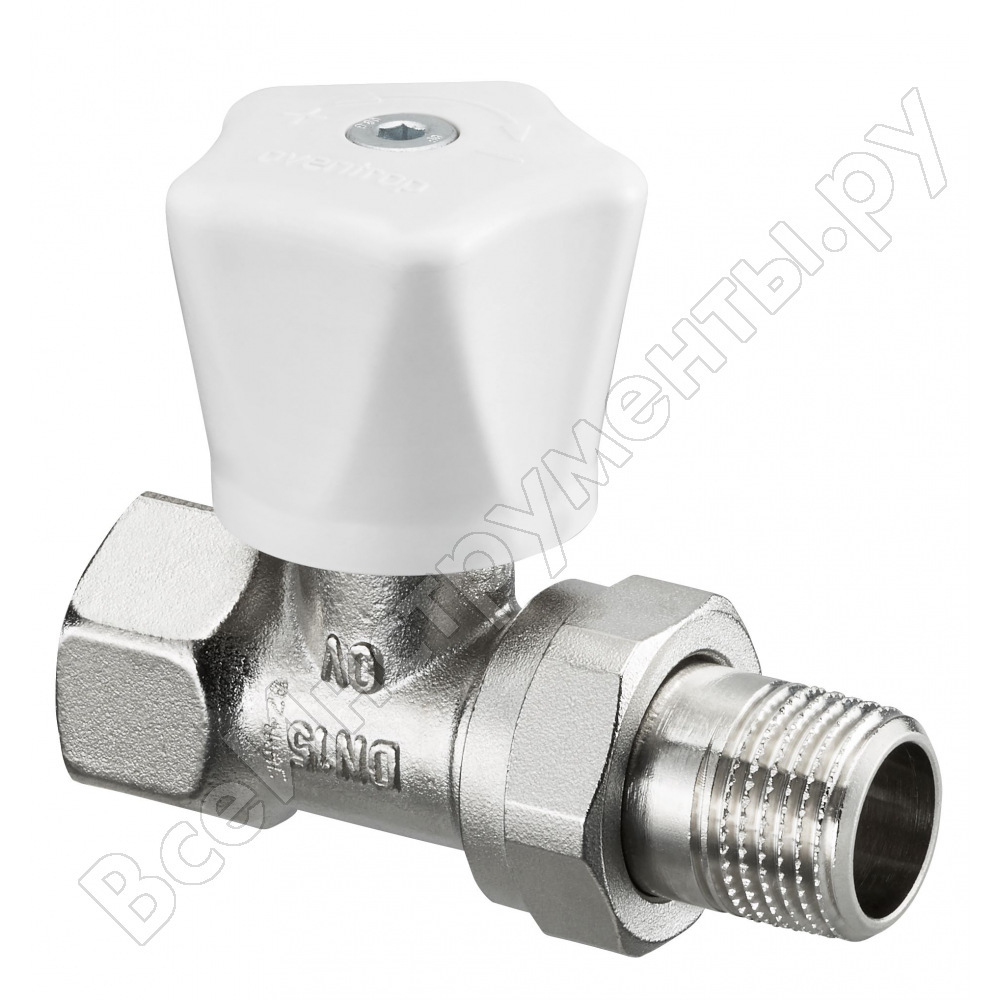 Oventrop valve, hr series, with manual drive, straight-through, dn-20, 3/4 \