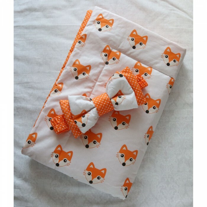 Blanket envelope for discharge Fox cubs spring / autumn + bow