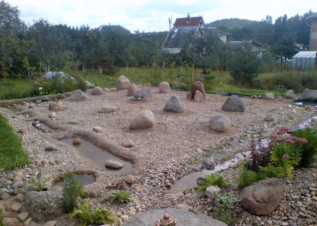 Terrain pour le jardin de rocaille