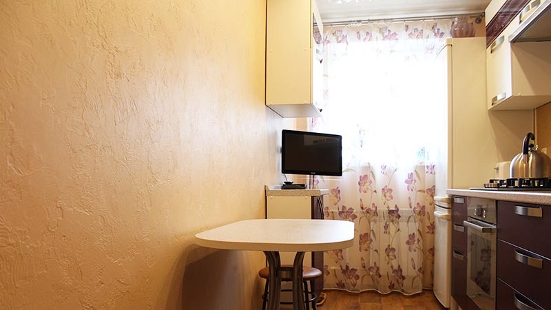 Köök pindala 5 m2: kuidas varustada funktsionaalset ruumi, paigutada mööblit, võita valguse tsoone
