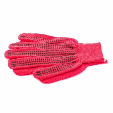 Rękawiczki dziane, akryl, żel PVC \