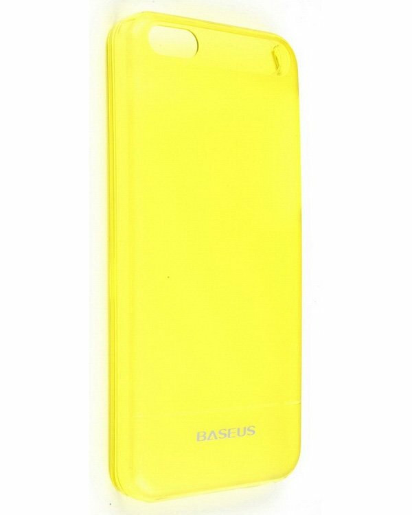 iPhone 5C için Baseus Ultra İnce Kılıf 0,6 mm (Sarı)