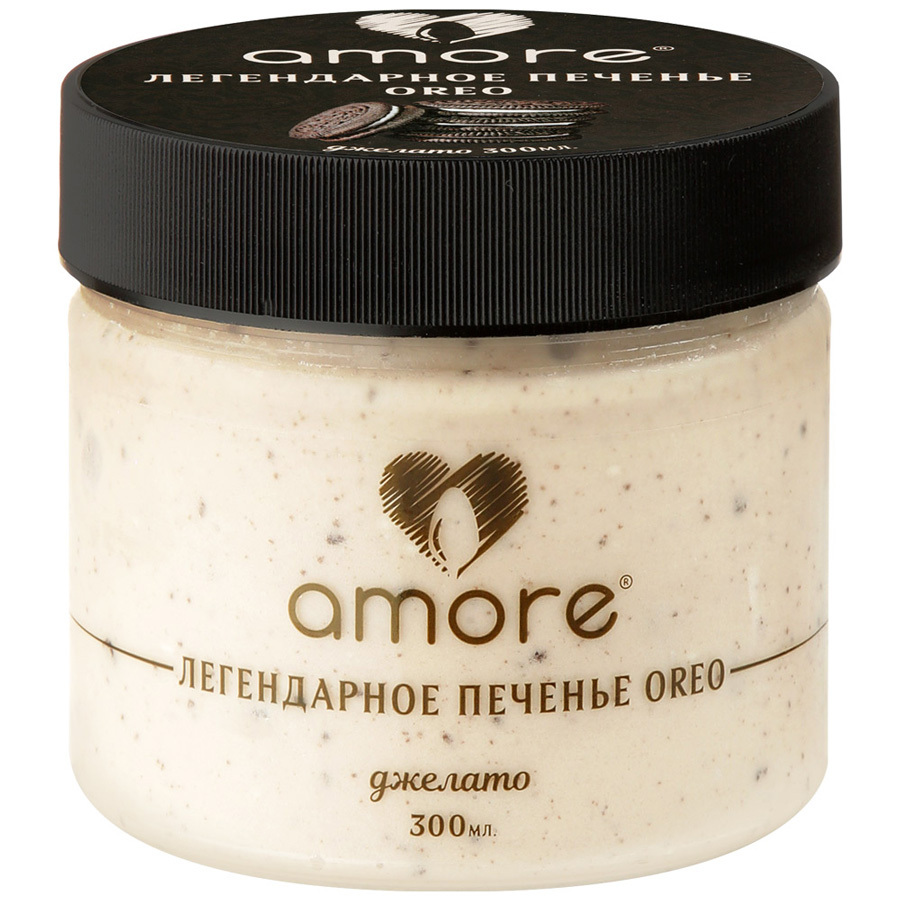 Mliečna zmrzlina Amore Legendárne sušienky OREO, 300 ml
