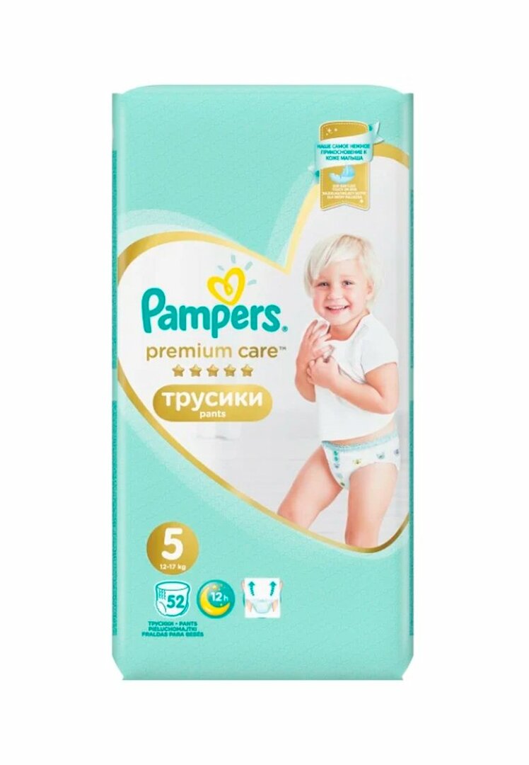 Pampers Premium-Pflegeslip, 5 (12-17kg), 52 Stk. Verwöhnen