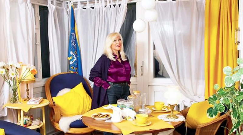 Irina Miroshnichenko ja tema korter: asukoht, disain, paigutus, materjalid, mööbel, tekstiil, valgustus, maastik
