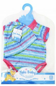 45 cm bebek için giysiler: gövde / şapka, mavi (BLC59)