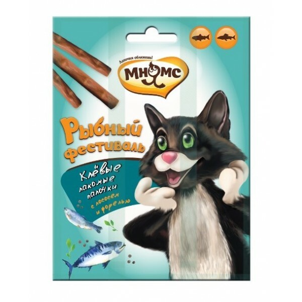 Treat for cats Mnyams salmon, trout 0.012kg