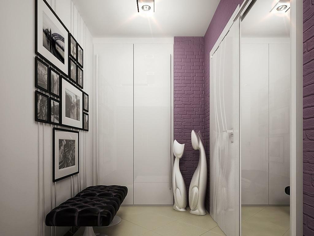 Décoration de couloir dans un style minimaliste