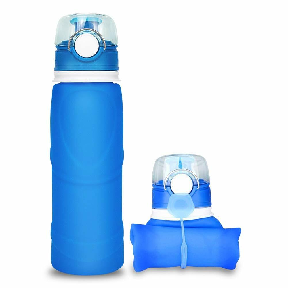 Sammenleggbar flaske Sports Camping Bærbar bærbar matt vannflaske