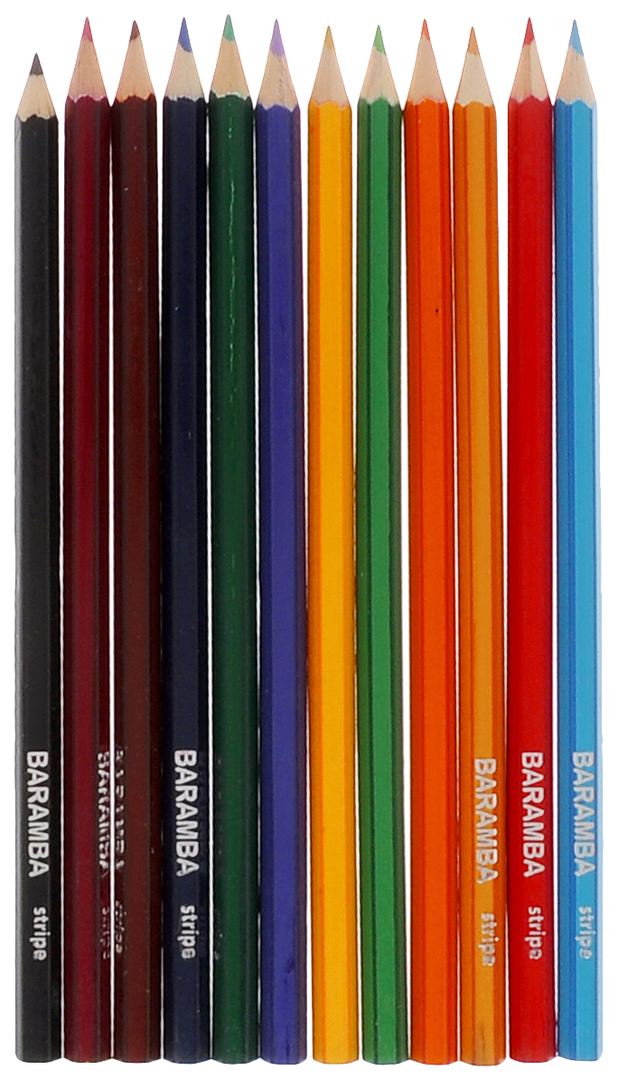 Värvilised pliiatsid BARAMBA 12 värvi