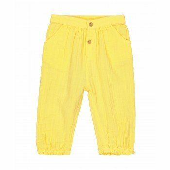 Relaxed fit trousers, yellow