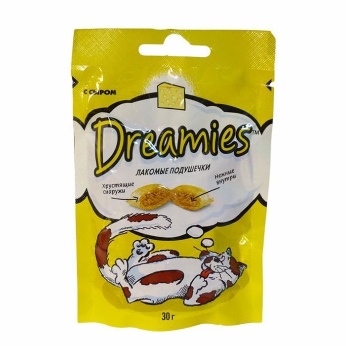 Gâterie Dreamies pour chats, avec fromage, 60 g