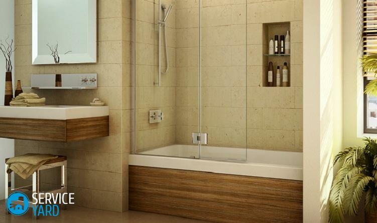 How to make a screen under a bath of tiles?