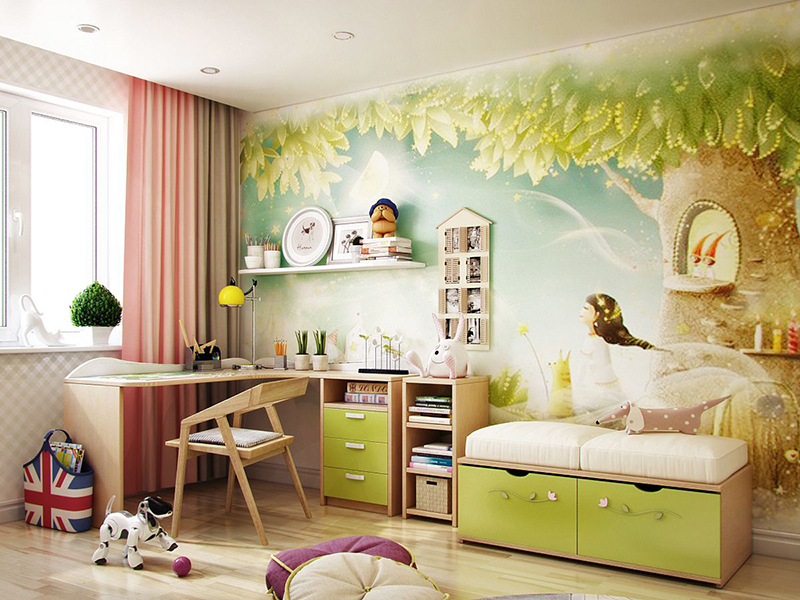 How to choose stylish and beautiful wallpaper for a girl's room