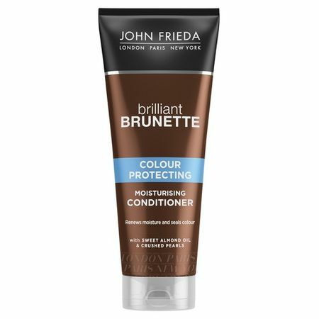John Frieda Brilantný brunetový farebný ochranný hydratačný kondicionér pre tmavé vlasy