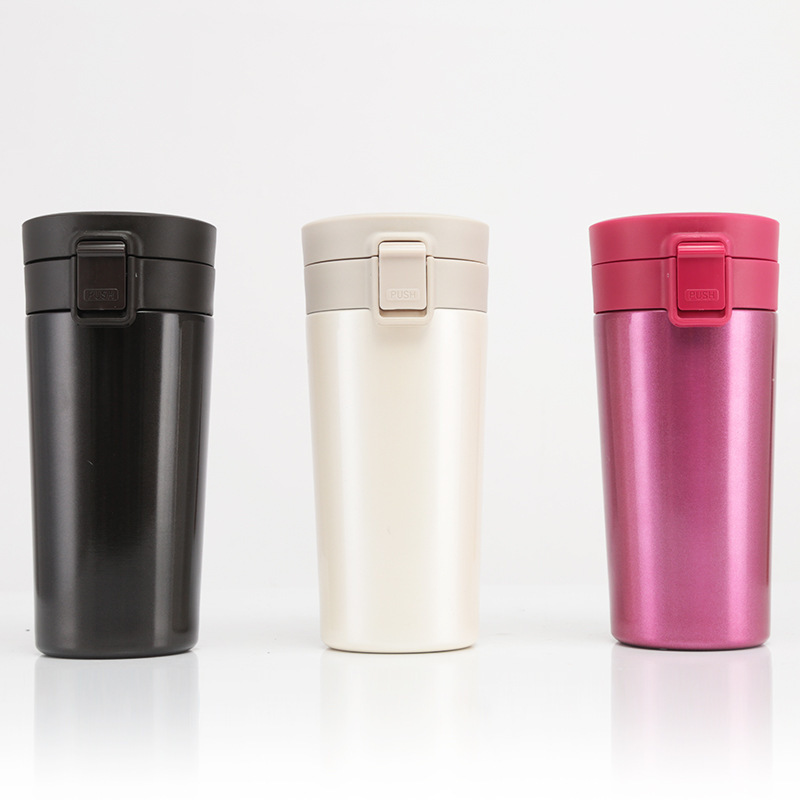 Ruostumattomasta teräksestä valmistetut tyhjiöpullot Rebound Lides Coffee Thermos Mug Travel Bottle Insulation Cup