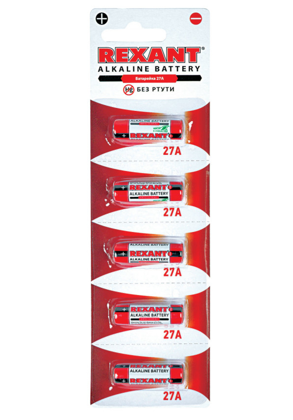 Batteri Rexant 27A 30-1043 (5 deler)