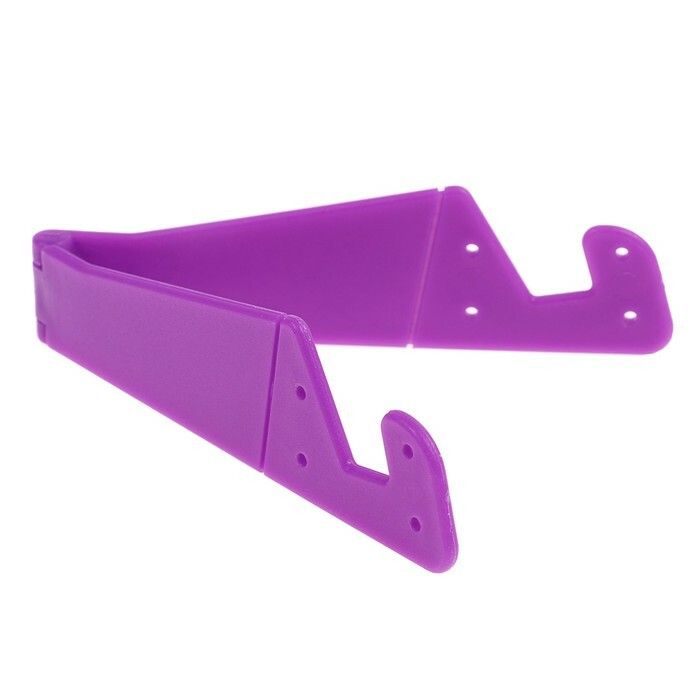 LuazON phone stand, foldable, corner-shaped, purple