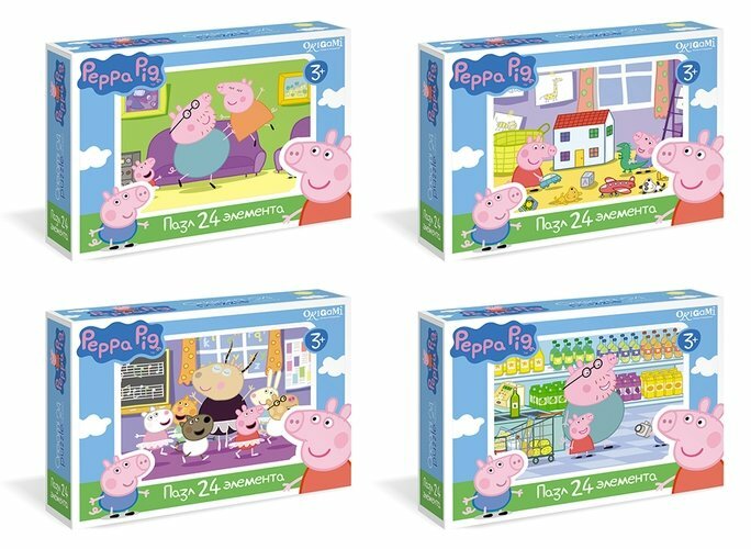 Puzzle mini ORIGAMI Peppa Pig 24el 01594