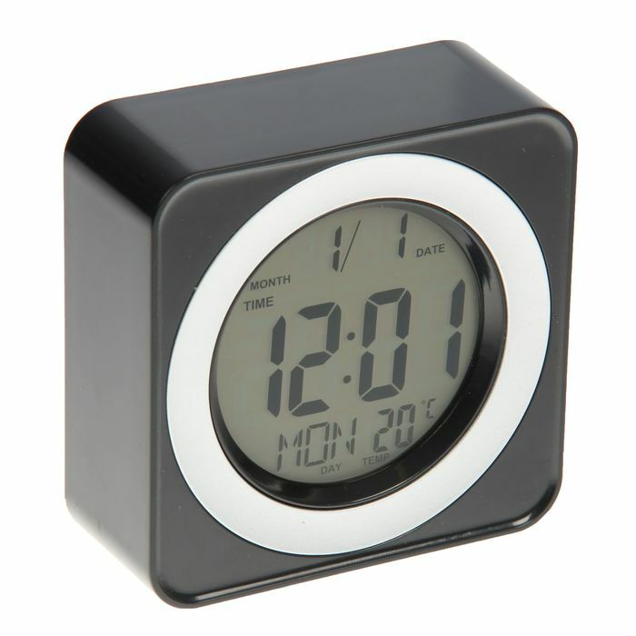 Alarm clock, temperature, the backlight is triggered by cotton, 3 AAA not in the computer