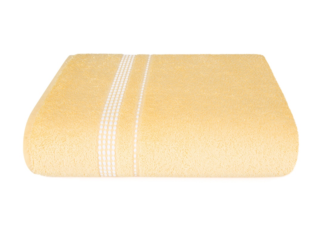 Bath towel Aquarelle yellow