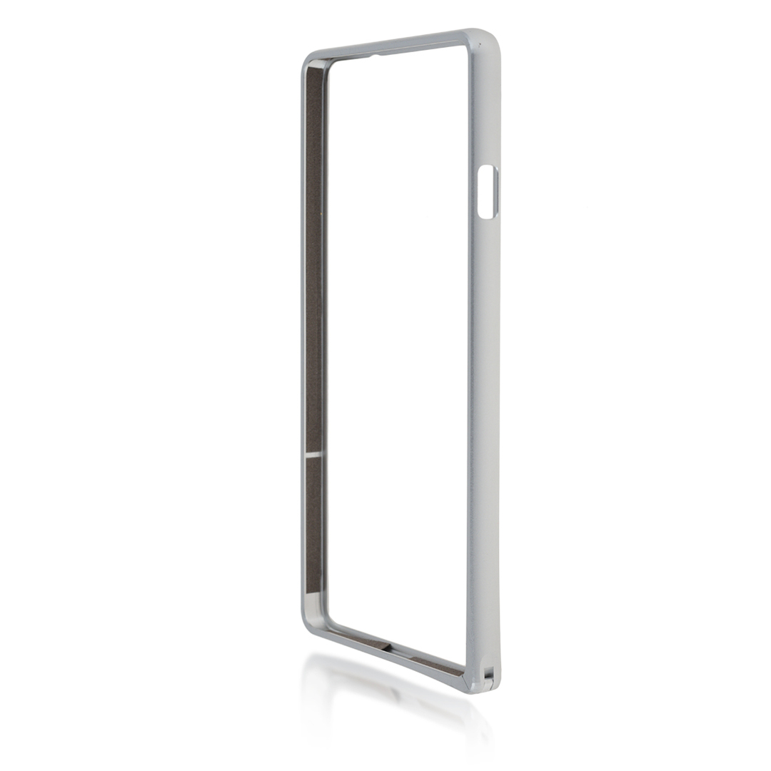 Bumper de Metal Brosco para Sony Xperia C4 - Plateado
