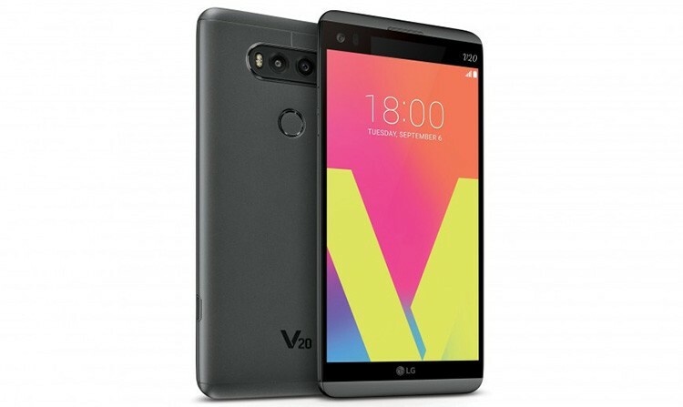 Smartphone -modellen " LG V20" er ikke kun udstyret med to skærme, men også med et dobbelt kamera