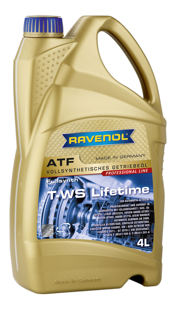 Transmissieolie RAVENOL ATF T-WS Levensduur 4l 1211106-004-01-999