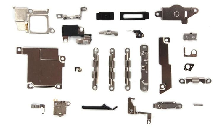 Various metal and plastic fasteners are needed to connect parts together