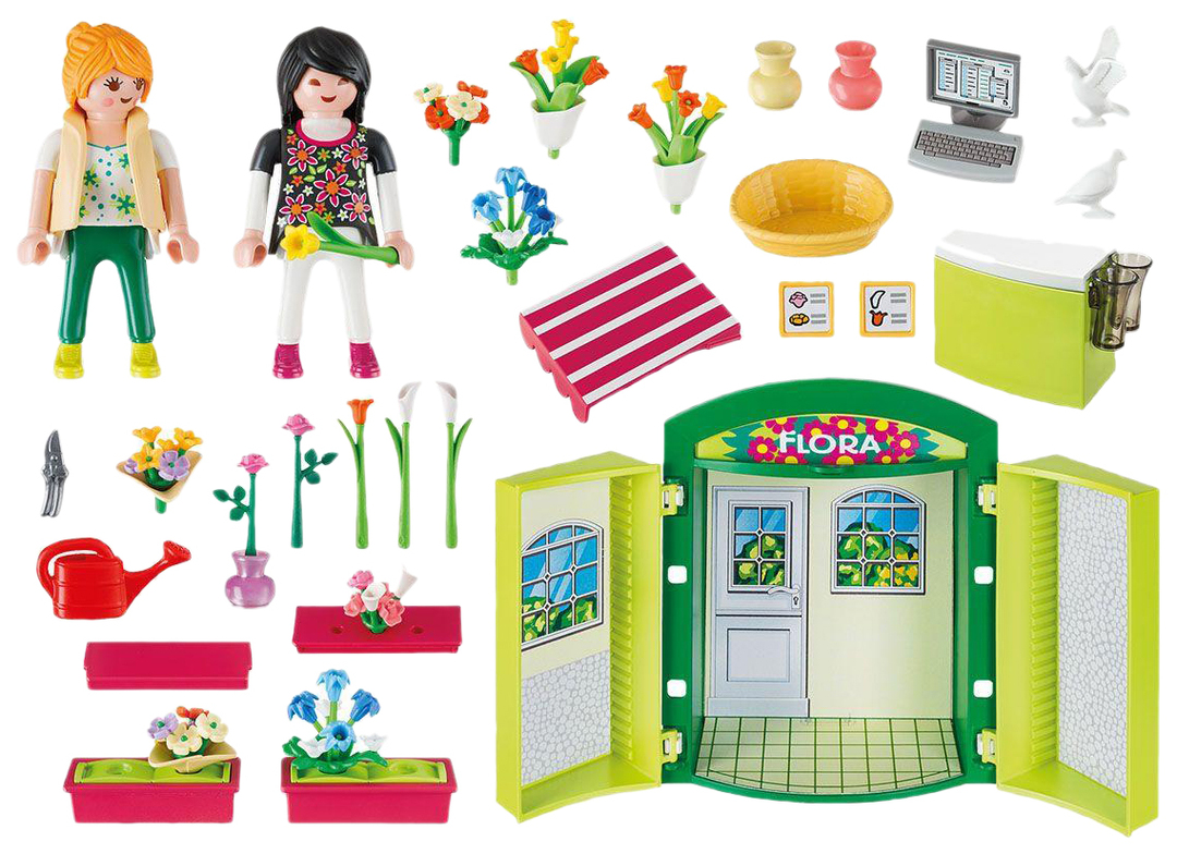 Playmobil rotaļu komplekts Spēļu kaste Ziedu veikals