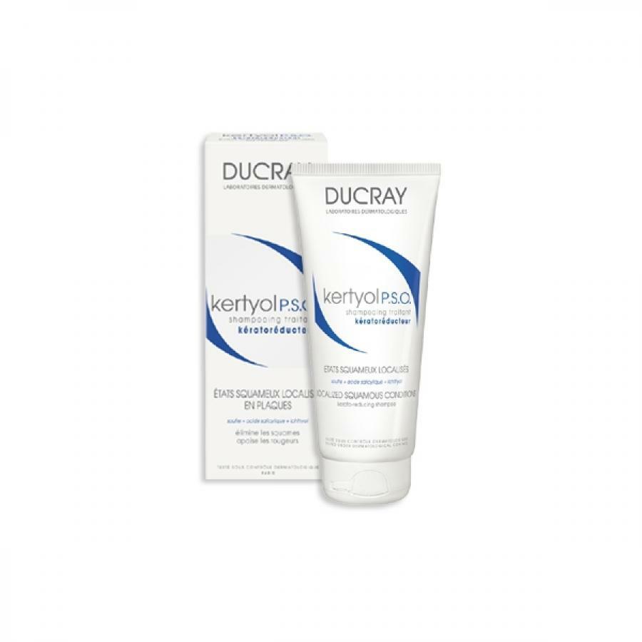 Ducray Kertyol P.S.O. Hair Shampoo, 125 ml, reduserer flass i hodebunnen