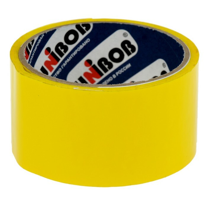 Ambalaj yapışkan bandı 48 mm x 24 m, 45 mikron UNIBOB (sarı)