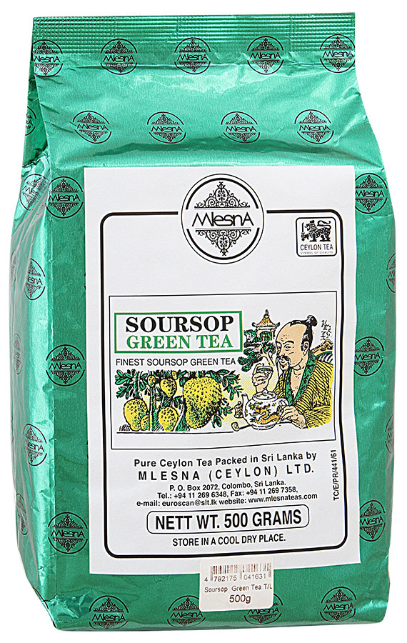 Chá verde Mlesna com sabor Sausep 500g