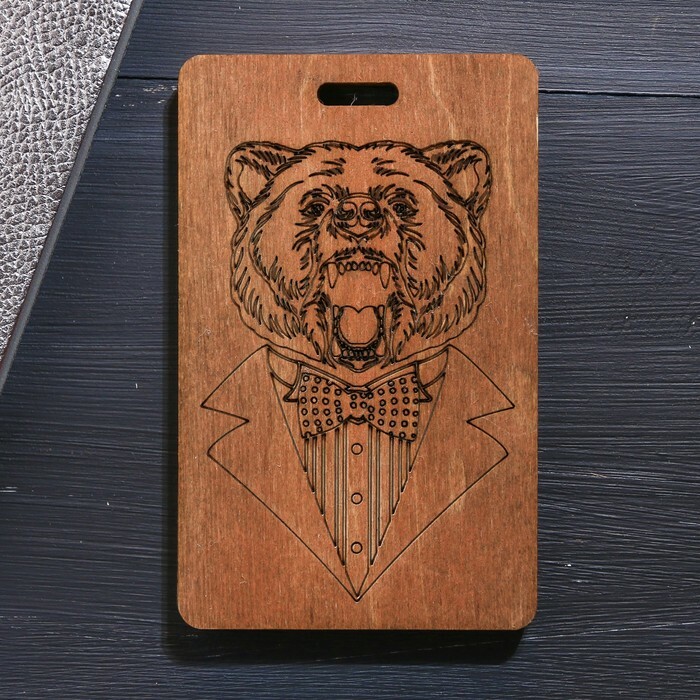 Crachá e porta-cartão " Bear", 67 х 107 cm