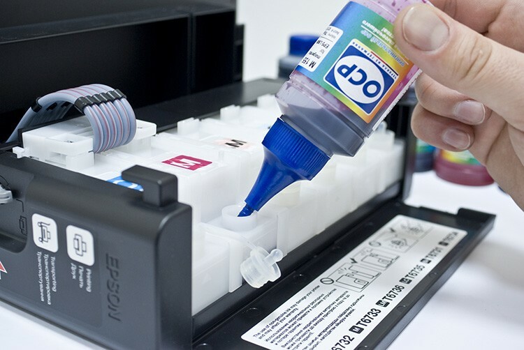 The presence of donor reservoirs provides the possibility of self-refilling ink