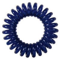 Laços de cabelo Dewal Beauty Spring, azul escuro (3 peças)