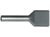 Szigetelt dupla hüvelyű fül 2 x 0,75 mm2 (szürke) KLAUKE