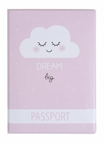 Pasaport kılıfı Dream big (Bulut) (PVC kutu) (OP2018-193)