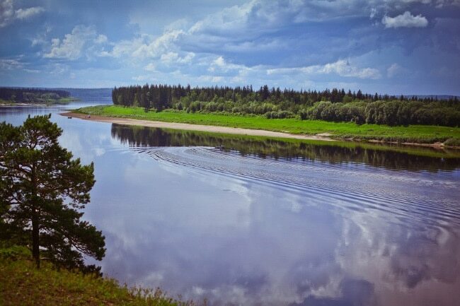 The largest rivers in Russia
