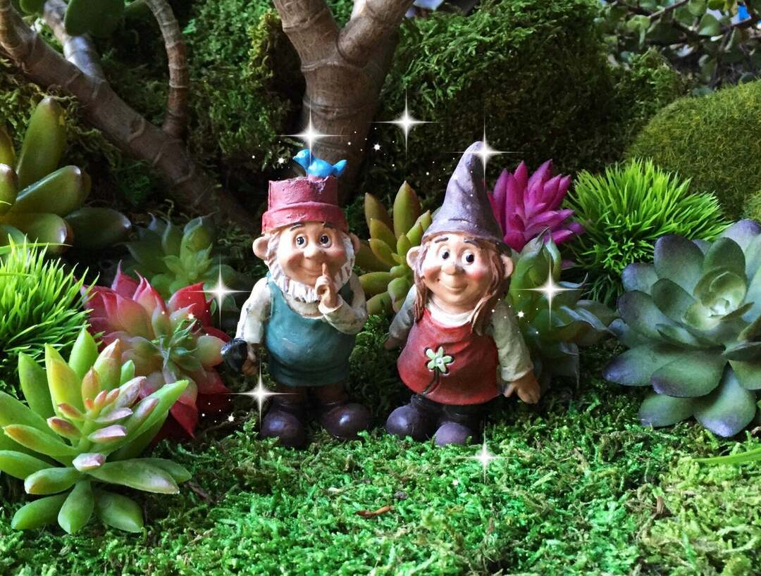 Garden figure gnome: decoration and arrangement of the yard with sculptures