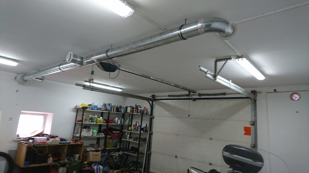 Ventilation in der Garage