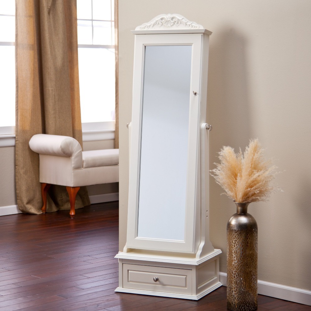 dressing table with full-length mirror